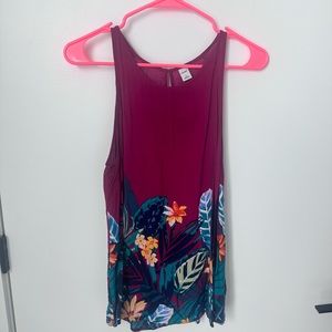 Pink Old Navy Floral Tank